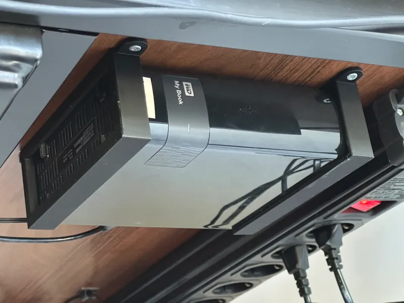 Western Digital My Book under table mount