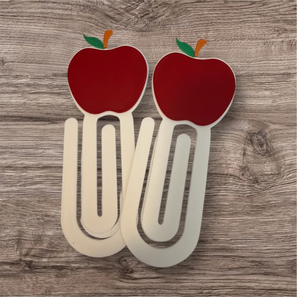 Apple Chunky Paperclip/Bookmark - Free 3D Print Model - MakerWorld