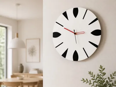 Minimalist Geometric Wall Clock
