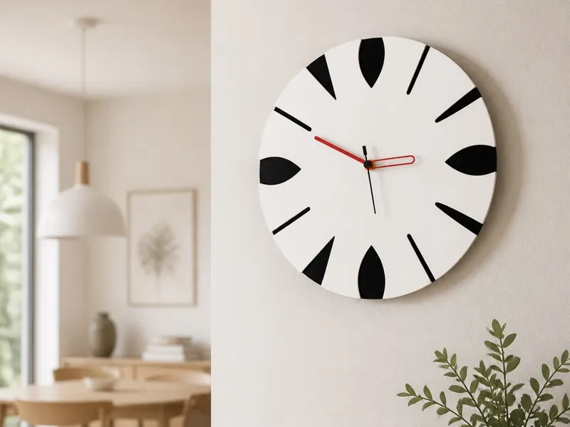 Minimalist Geometric Wall Clock