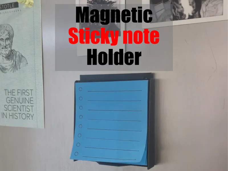 Magnetic STICKY NOTE holder
