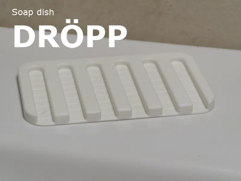 DRÖPP | Minimalist Self-Draining Soap Dish
