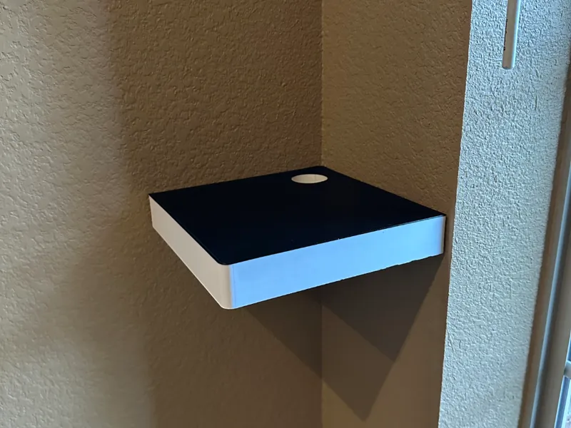 floating corner shelf