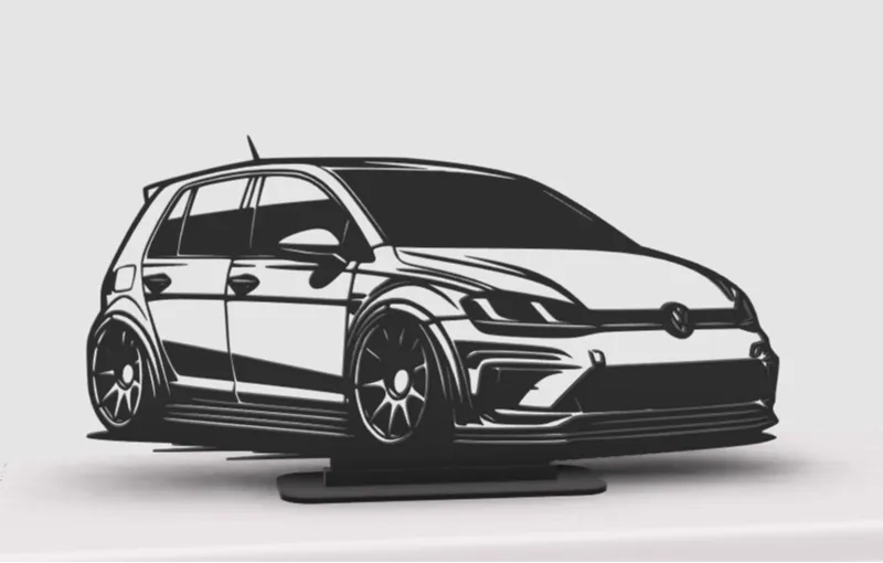 VW Golf GTi Silhouette