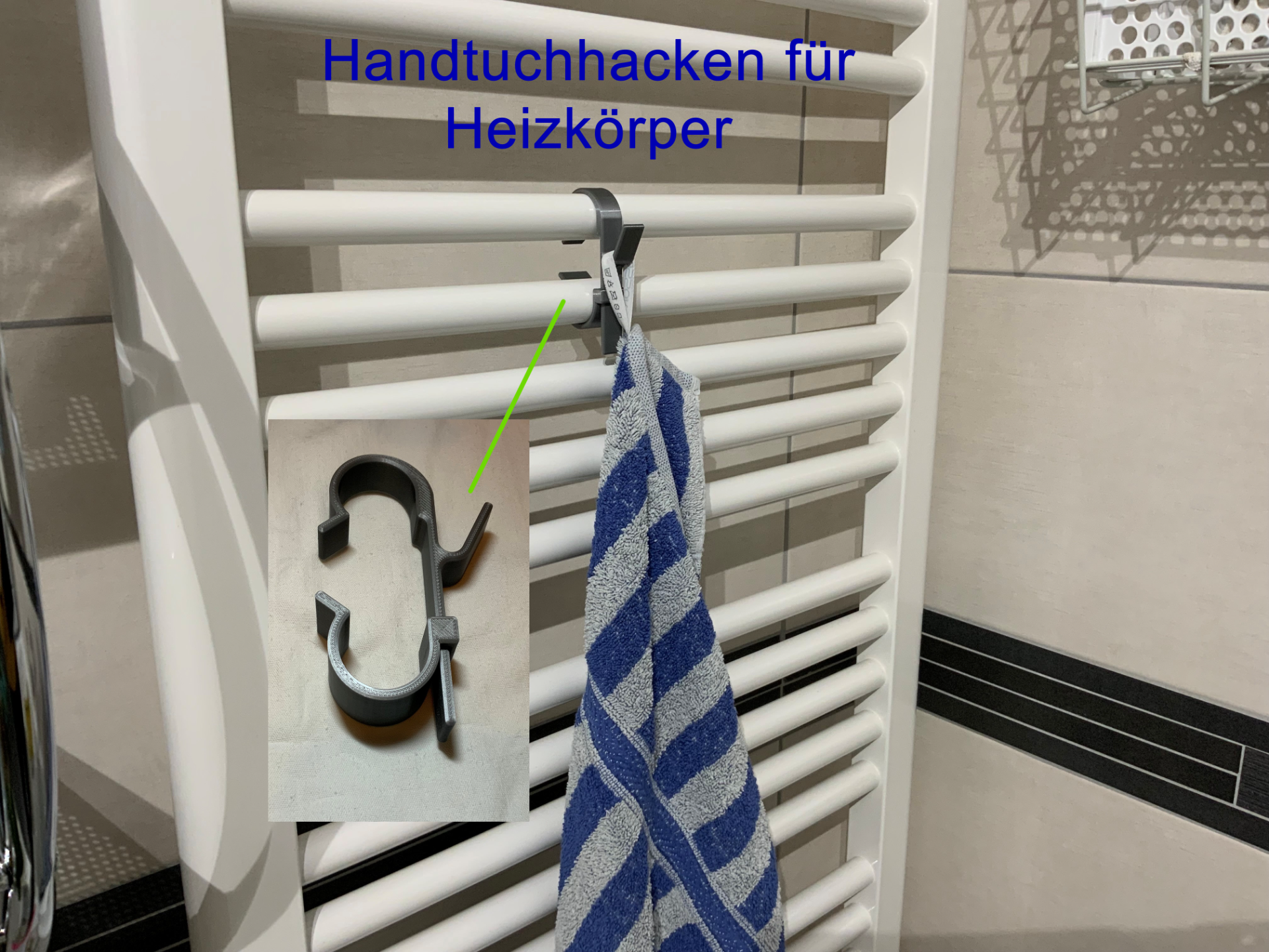 Handtuchhacken (Halter) für Heizkörper