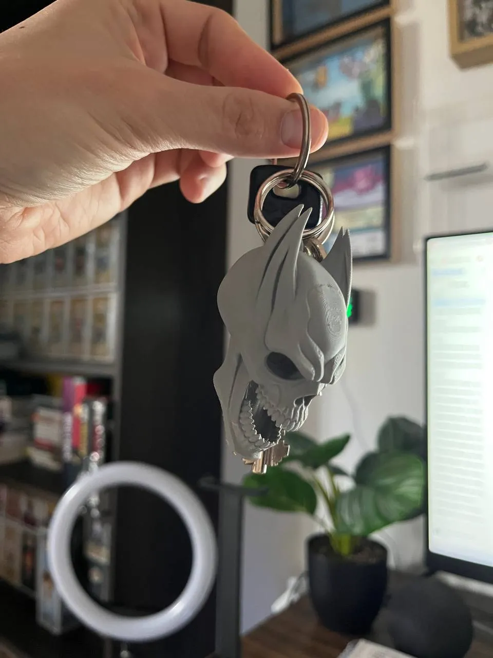evil skull keychain halloween by ShoheiX MakerWorld: Download Free 3D ...