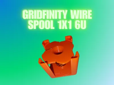 Gridfinity Wire Spool 1x1 6U