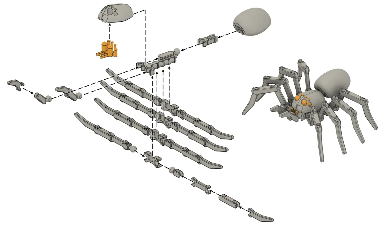 Articulated Spider view 4