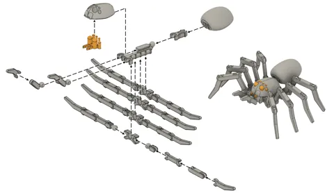 Articulated Spider view 4