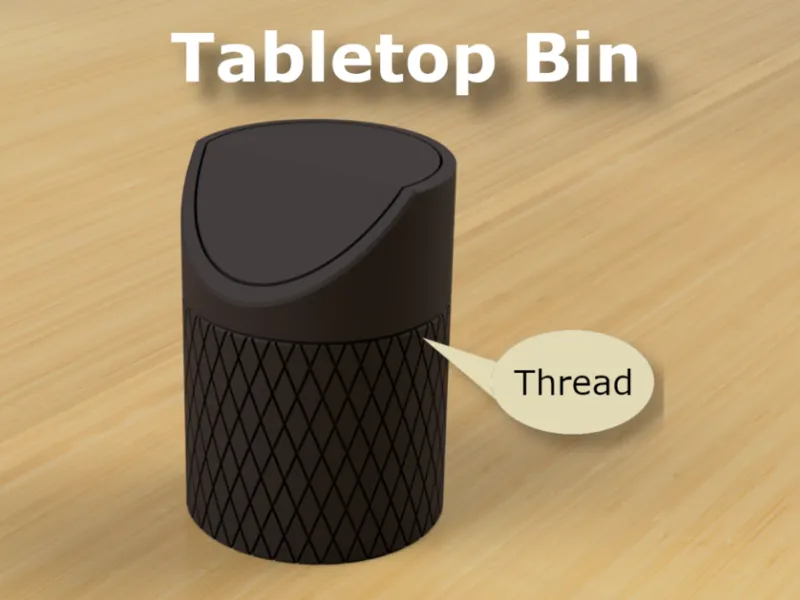 Tabletop Trash Can