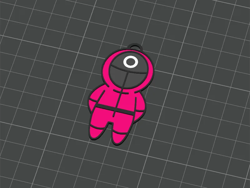 Squid Game - Pink Guard Keychain