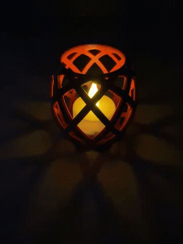 Tea led light twisted holder