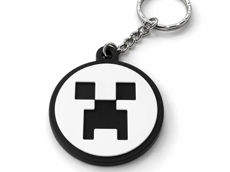 Minecraft Creeper Face Keychain