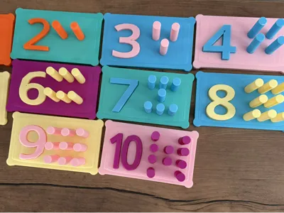 Numbers for learning to count.