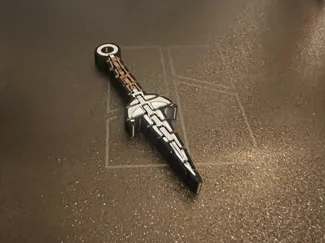 mini flexy minato kunai keychain