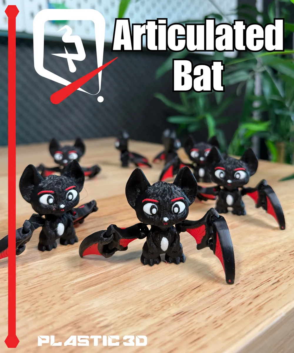 Articulated Bat-Winging It in Style - Free 3D Print Model - MakerWorld
