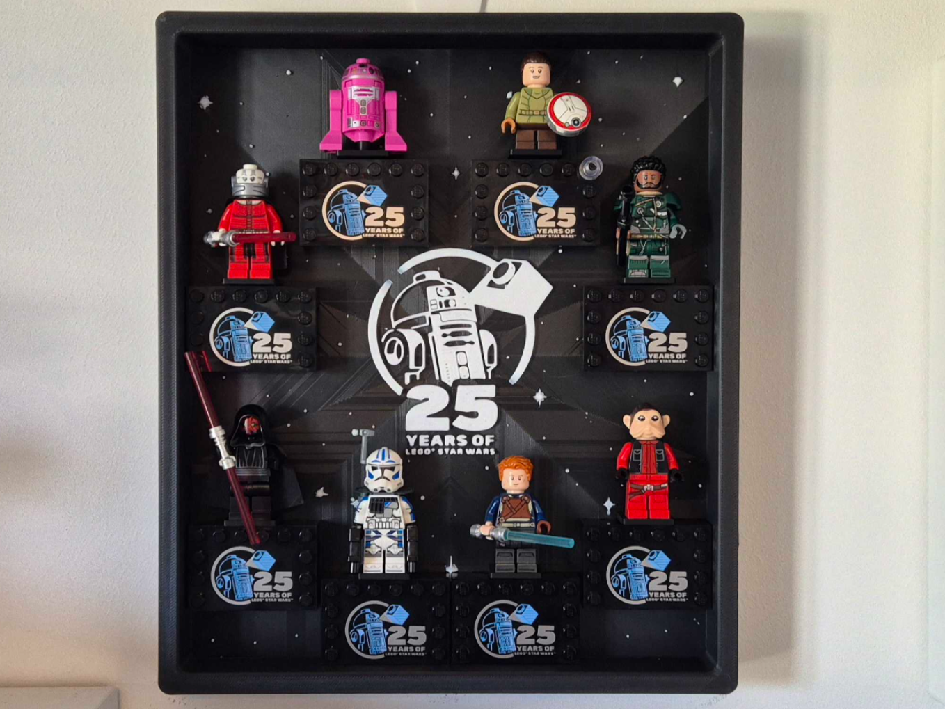 Star Wars 25th Anniversary Legos Minifigure Frame
