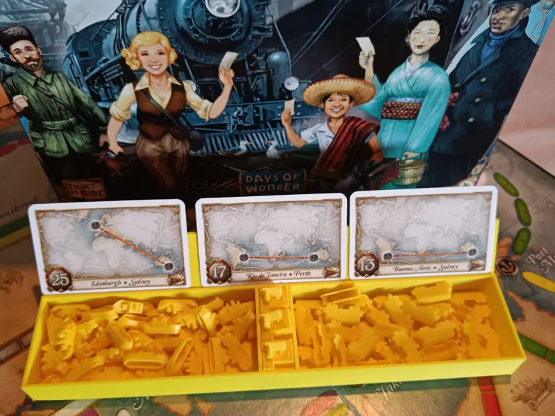Ticket to ride boats, train and card holder