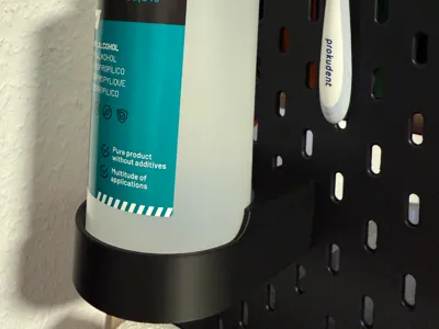 Isopropanol bottle holder for Ikea Skadis