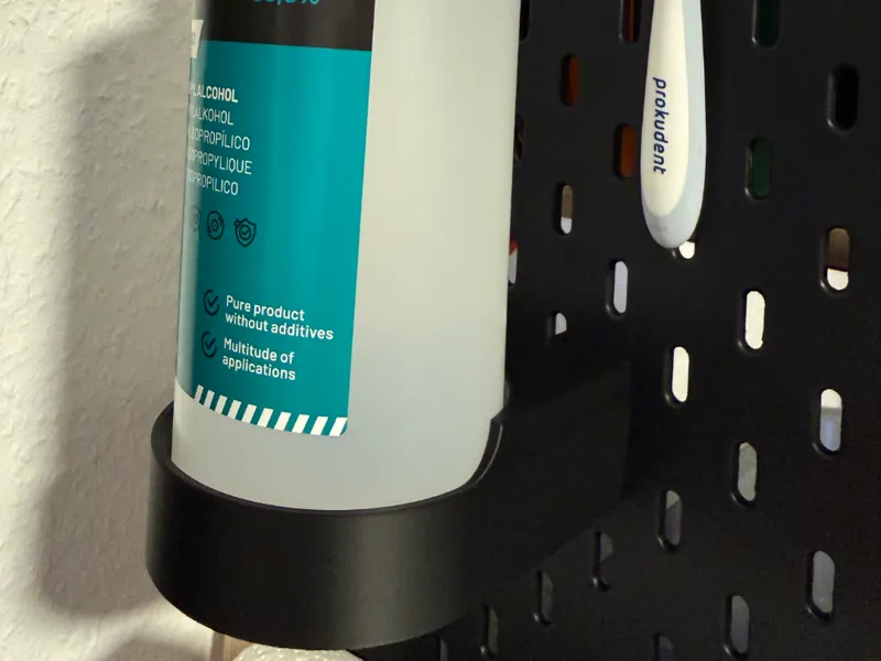 Isopropanolflaschenhalter für Ikea Skadis