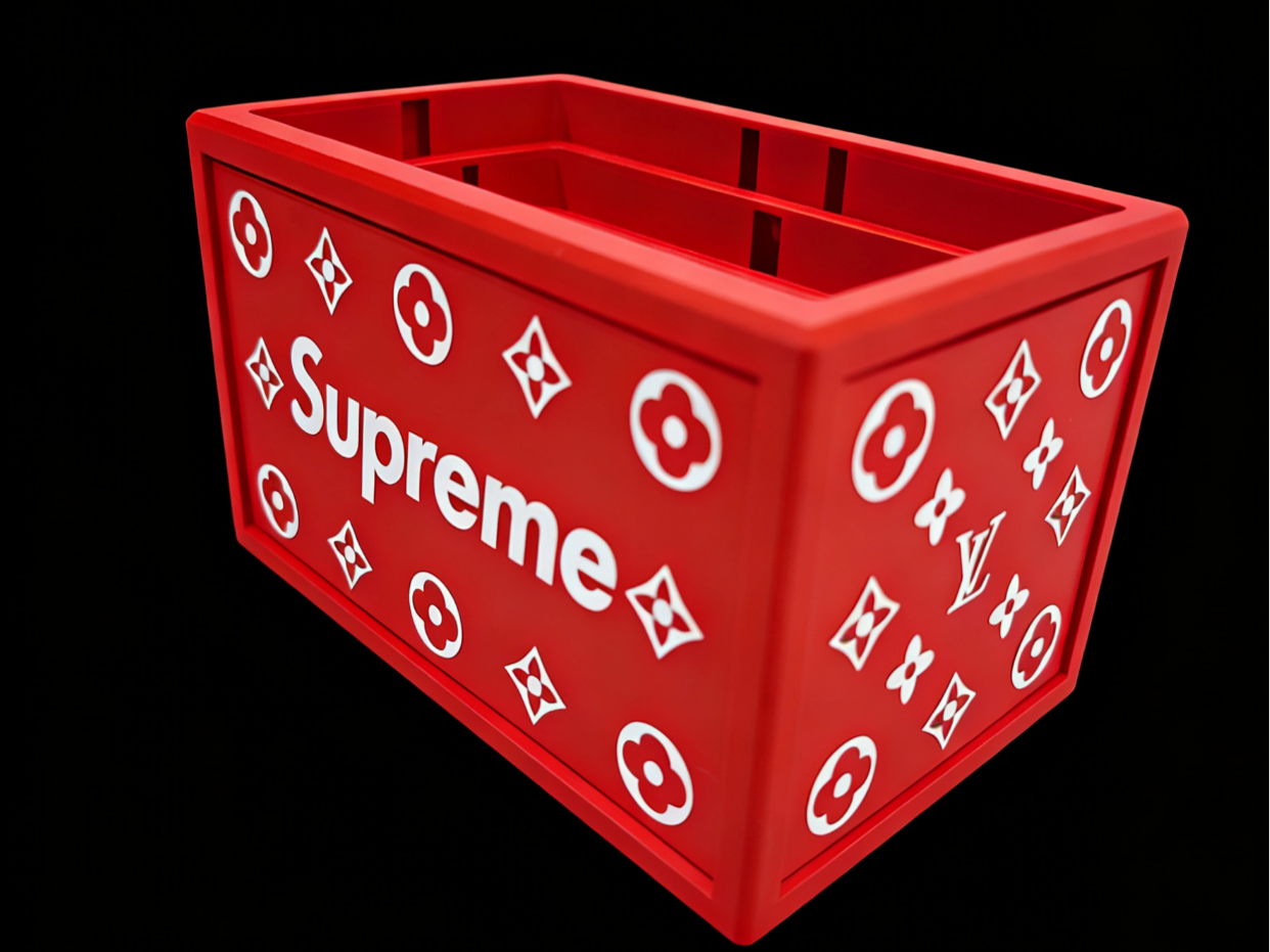 Miniatura 2 do modelo 3D Supreme&LV联名款纸巾盒（自沉式一体打印）
