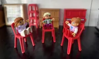 Chaise rouge miniature compatible Duplo — photo 3