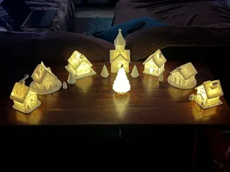 Nates Tea Light Village