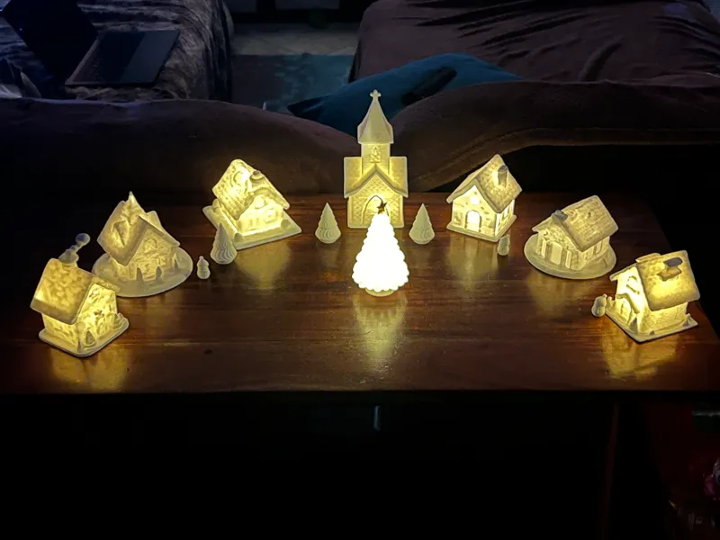 Nates Tea Light Village