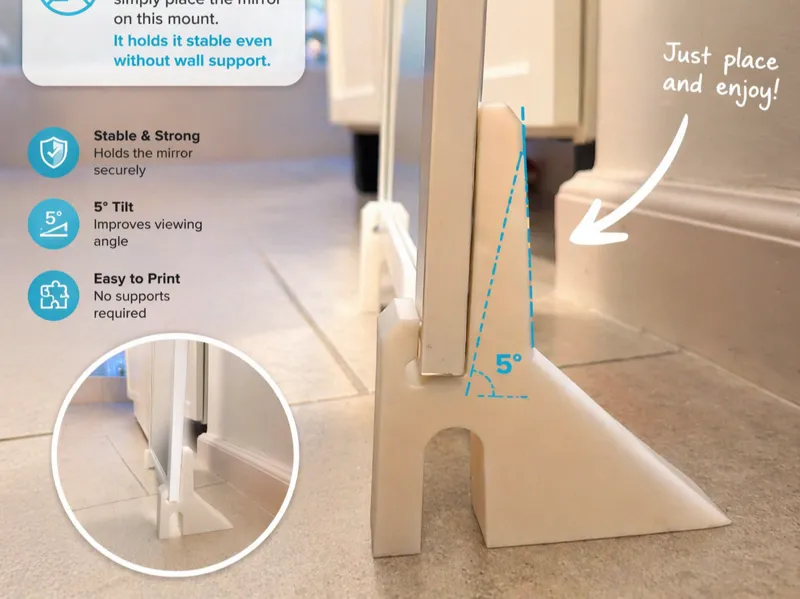 Tilt Mirror Mount - IKEA LILJETRÄD