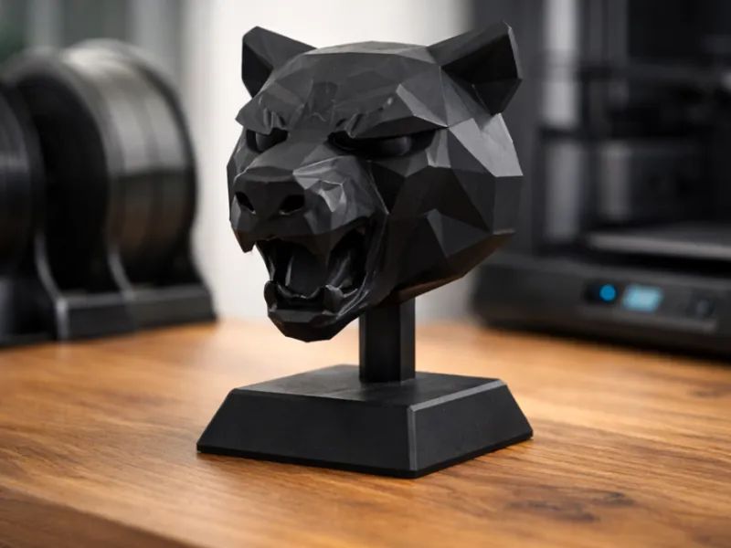 Bearhead Low Poly Art