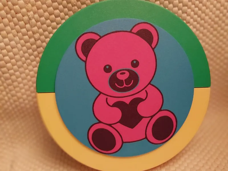 Heart Bear Hubcap TMT mobilty chair
