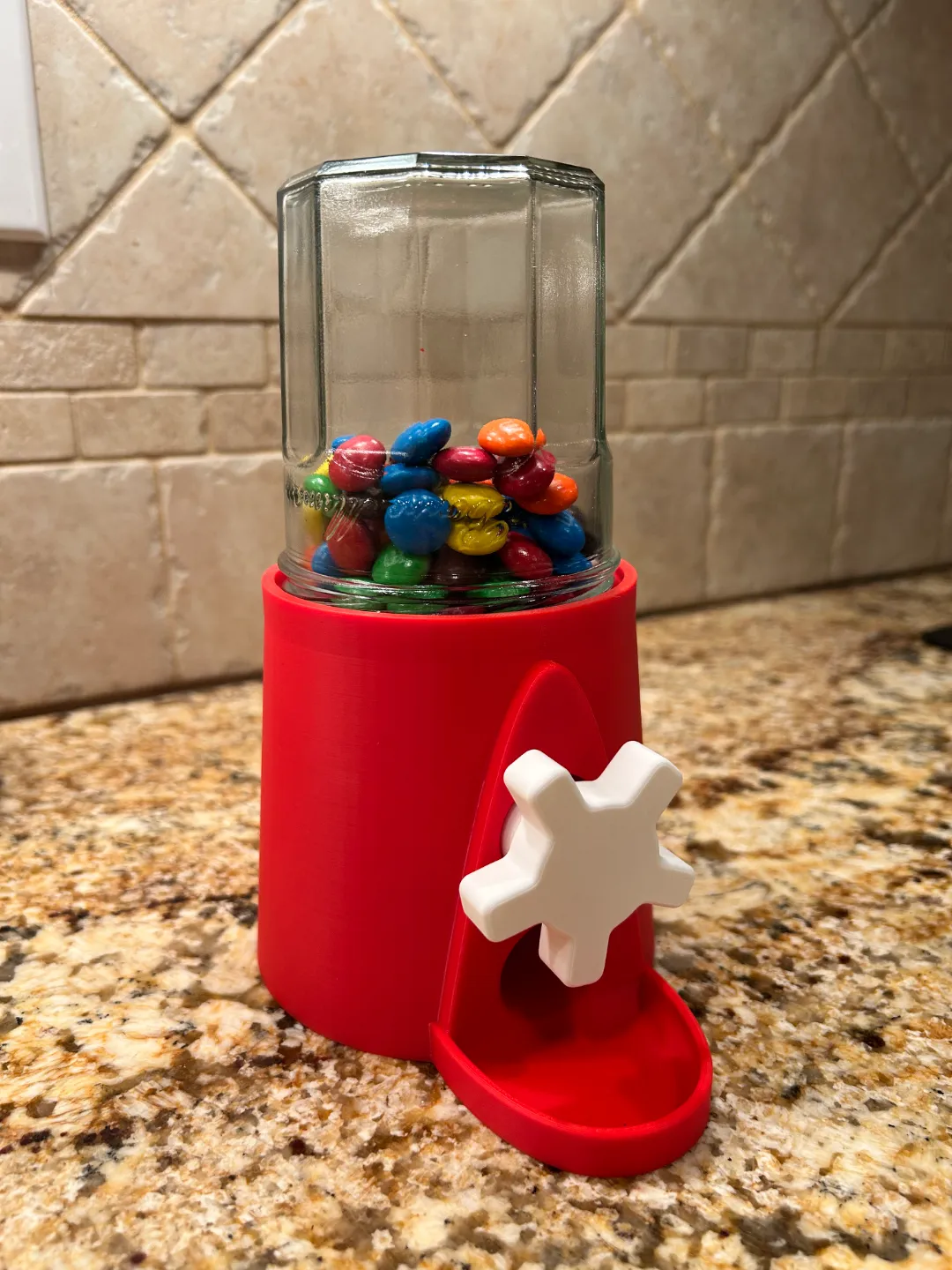 Configurable Candy Dispenser for Bonne Maman Jar view 2