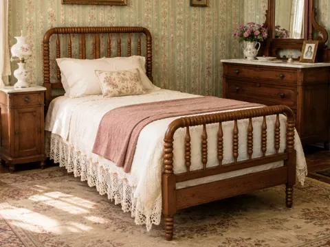 Marco decorativo: Miniature Jenny Lind Bed Frame — referencia de MakerWorld