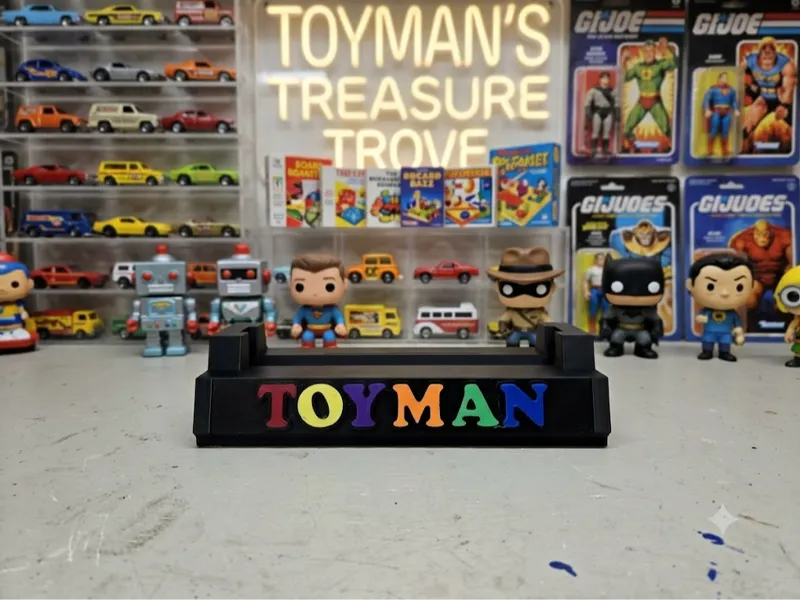 Toyman Comic Book Stand - LED Ready - Wall Mount