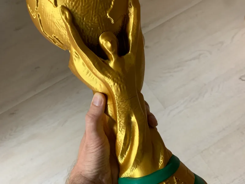 Football World Cup Trophy Real Size and smaller