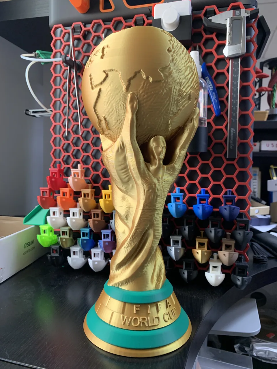 Football World Cup Trophy Real Size and smaller view 2