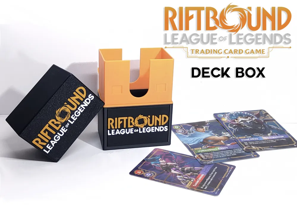 Riftbound Cards Deck Box SAFE OPENING - Free 3D Print Model - MakerWorld