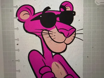 Pink Panther Notebook Cover