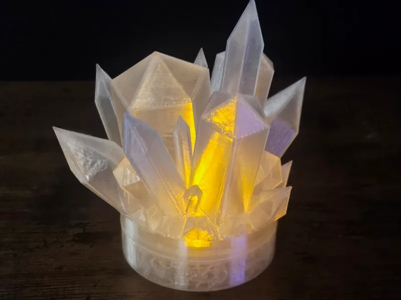 Tea Light Crystal Cluster