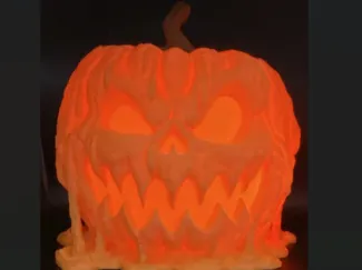 Melting pumpkin