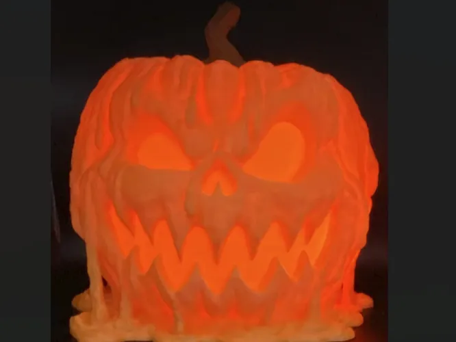 Melting pumpkin