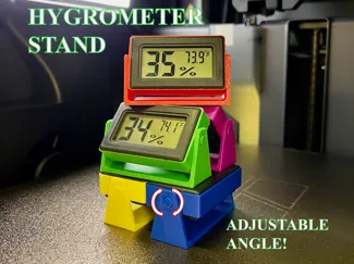 Hygrometer Stand: Adjustable Angle