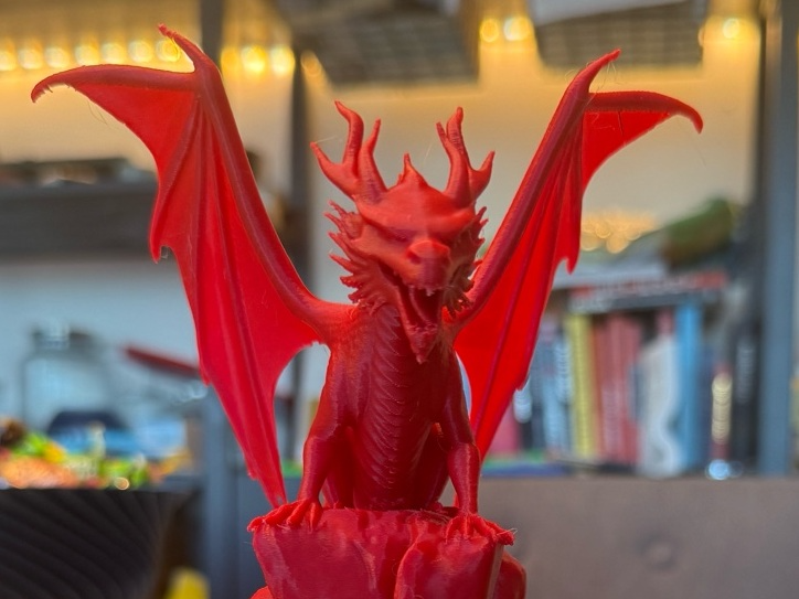 Dragon stuck in stone sculpture