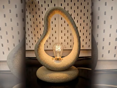 Minimal organic style lamp