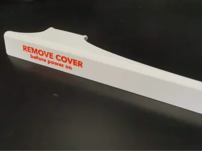 A1 Z-axis dust cover with clip-on storage
