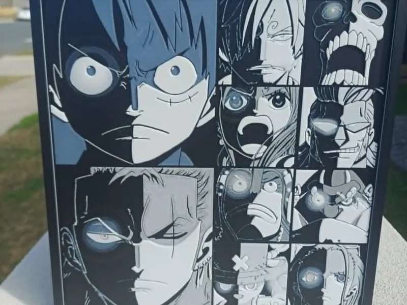 One Piece Crew Hueforge 220x220mm