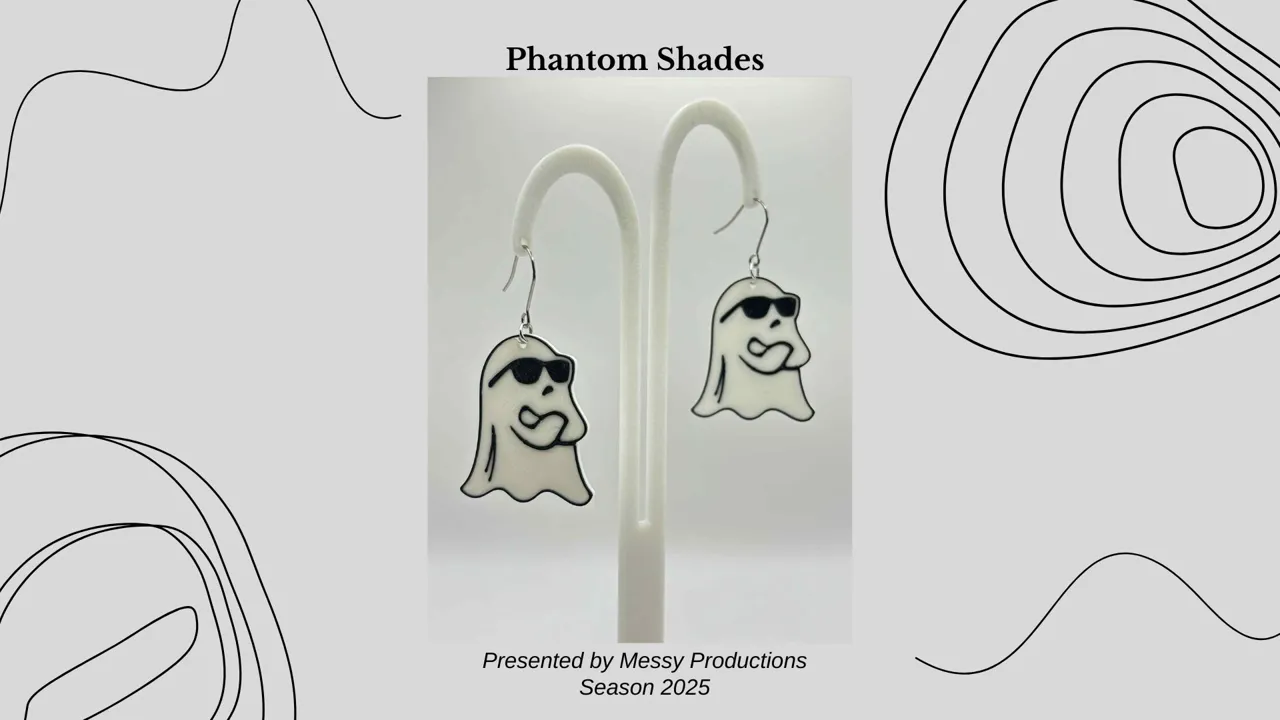 Cool Ghost Earrings view 2