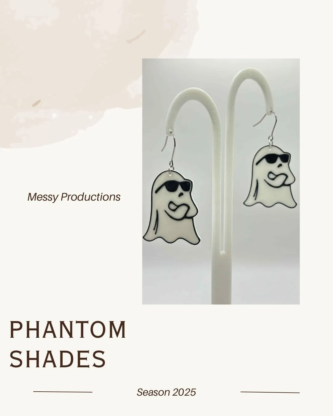 Cool Ghost Earrings view 3