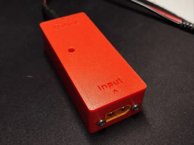 lm2596 case with xt60, dc jack sockets