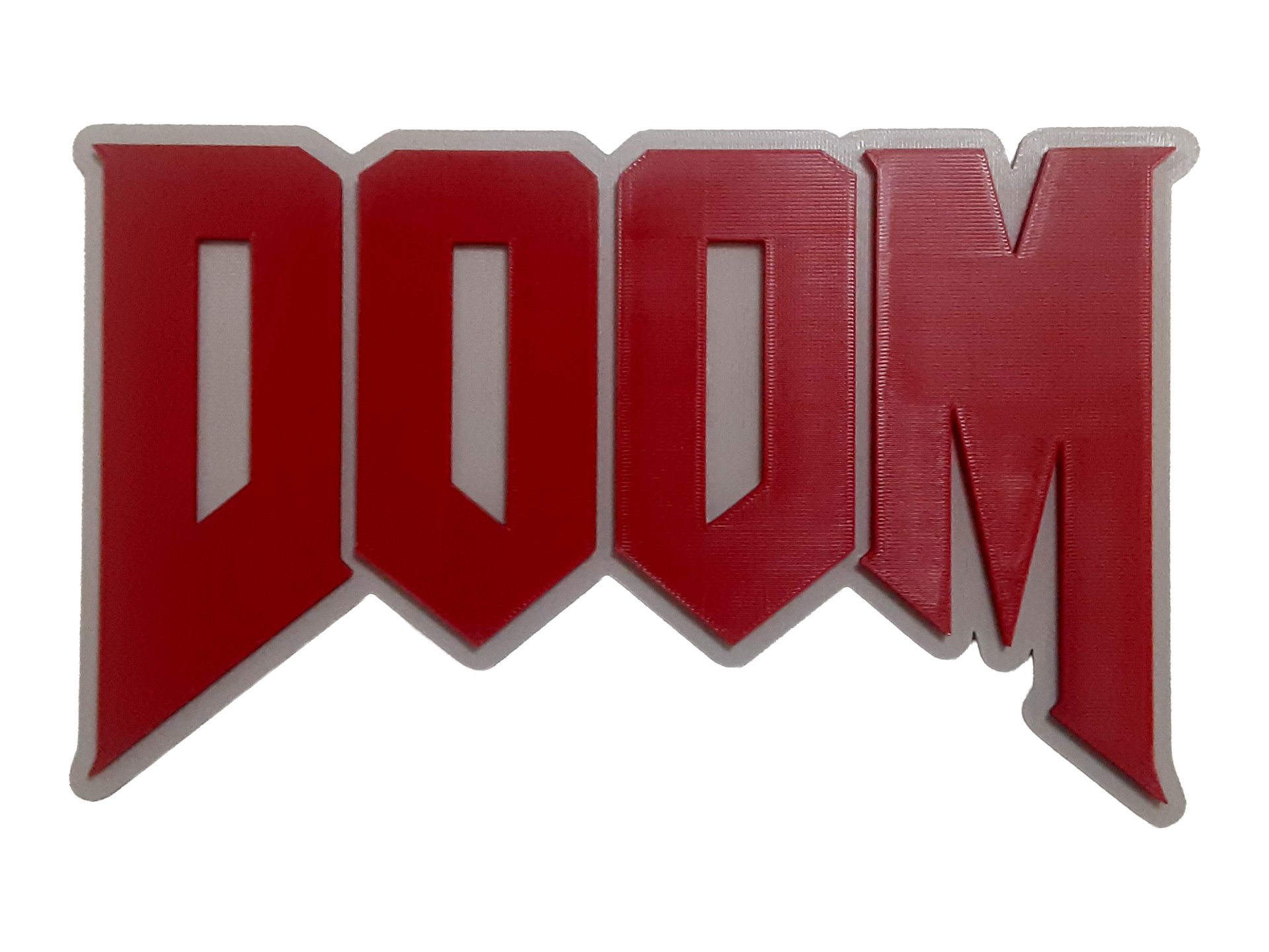 Doom Logo 2D Wall Art Id Software Gaming Decor